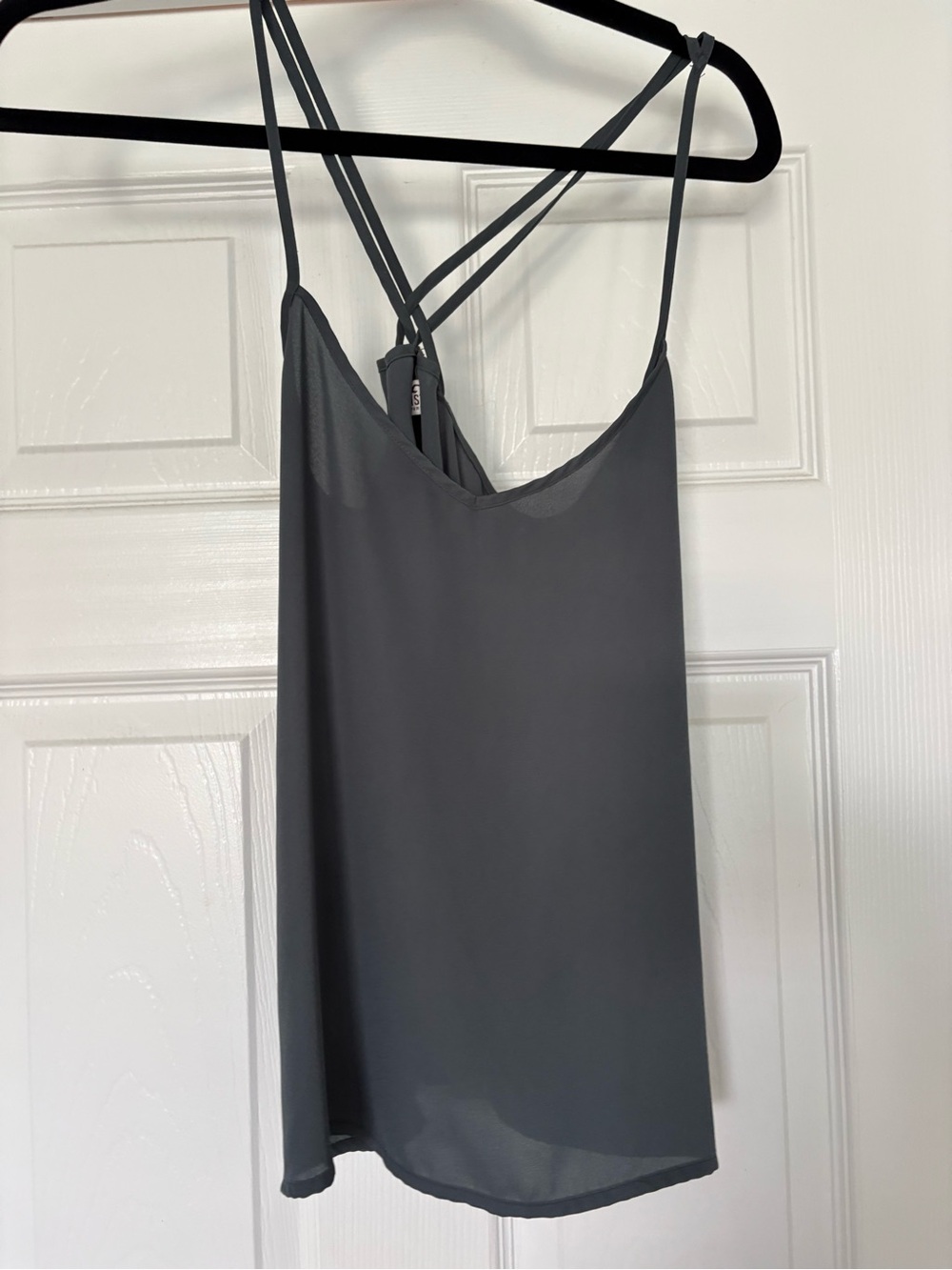 Hollister Gray Strappy Lightweight Cami Tank